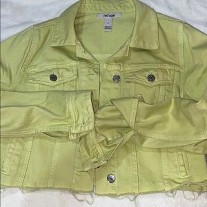 Yellow jean jacket